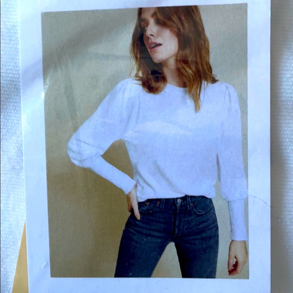 Nation LTD Bethany white sweatshirt XS